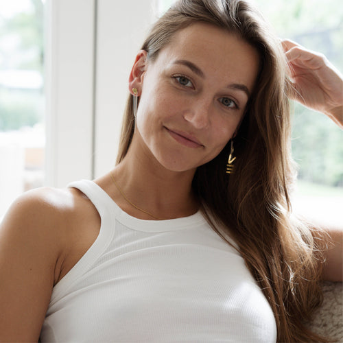 Letter LOVE Stud Earring (one piece)