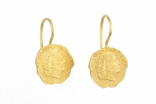 BETTY BOGAERS EARRING CENT E19 Silver Ten Cent Earring