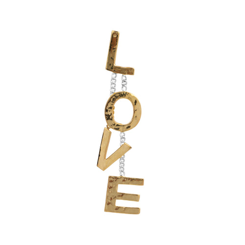 Letter LOVE Stud Earring (one piece)