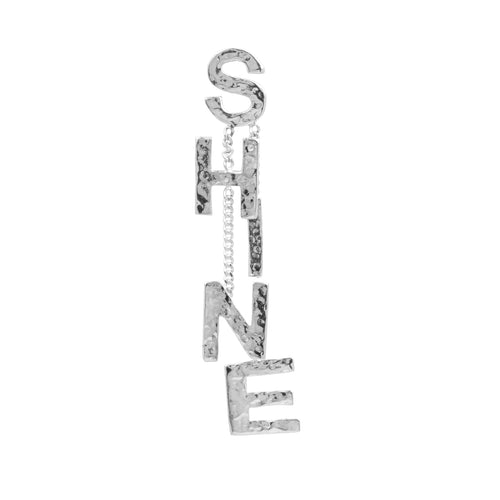 Letter Shine Stud Earring (one piece)