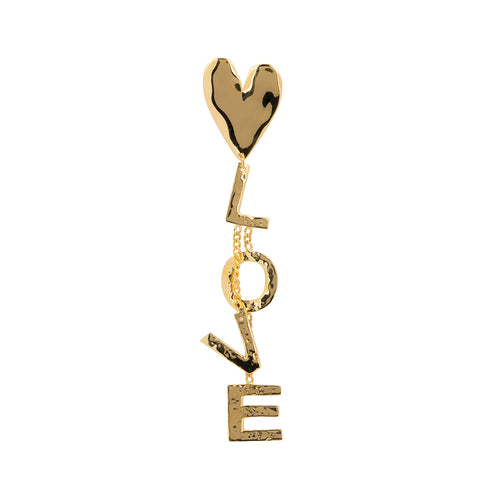 Heart Letter LOVE Stud Earring (one piece)
