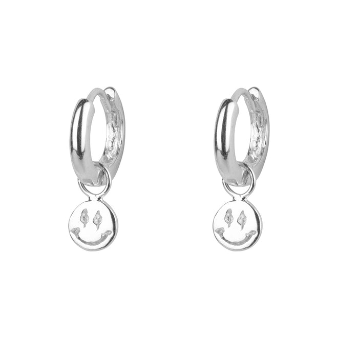 Smiley Small Hoop Earring