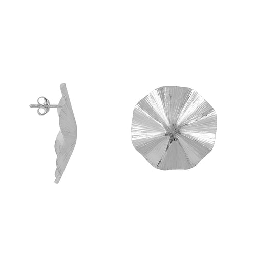 Ribbed Umbrella Stud Earring