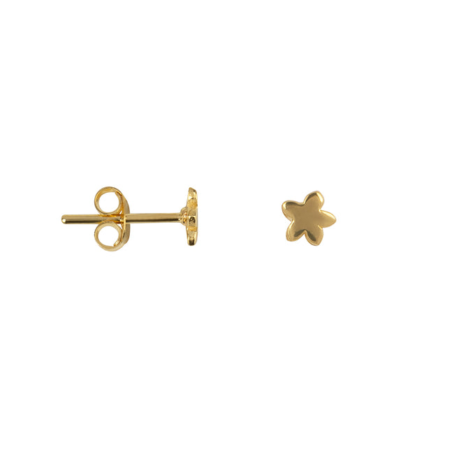 Mini Flat Flower Stud