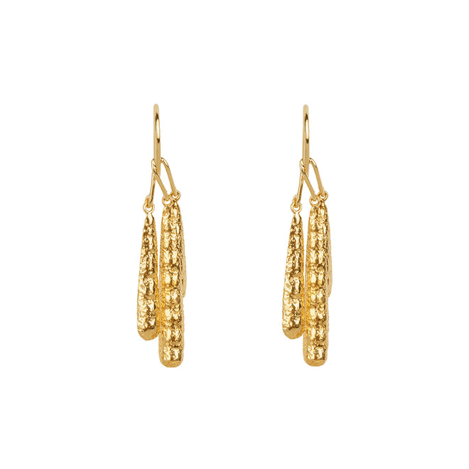 Triple Seed Hook Earring