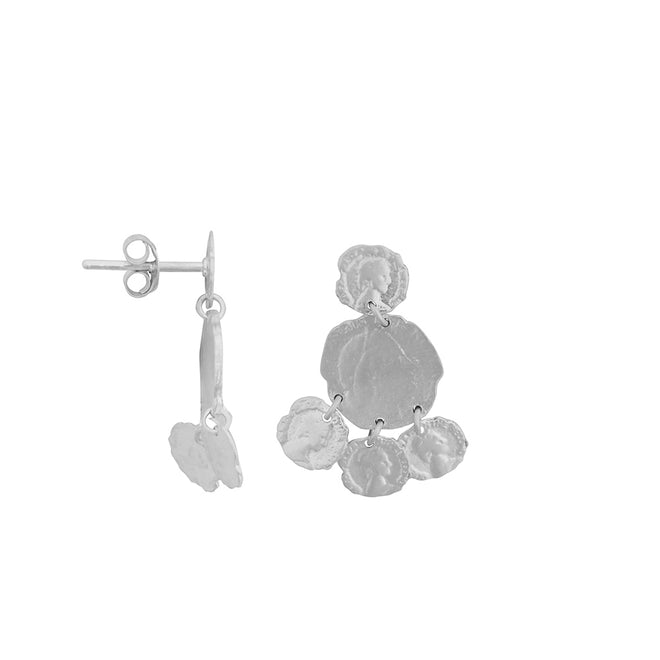 Ten Cent with Small Cents Stud Earring