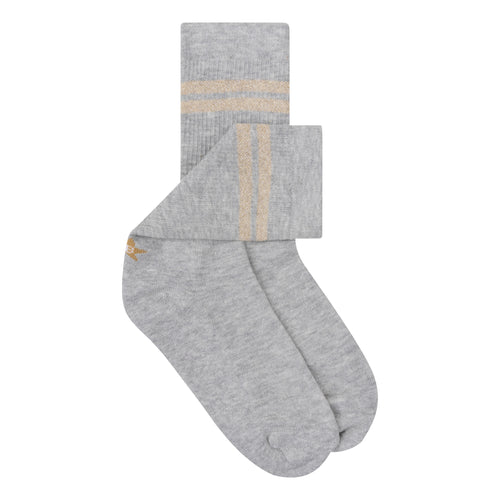 Sock Light Grey Golden Stripes