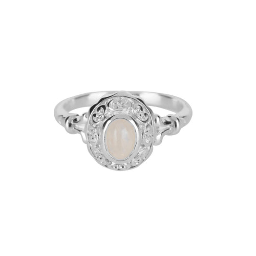 R5058 Silver Antique Moonstone Ring Silver 49,95