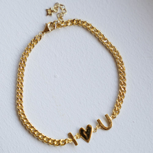 I love you Chain Bracelet 15 cm