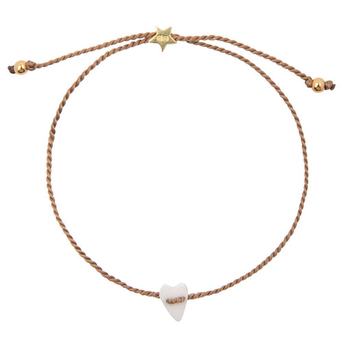 B2189 Gold WHITE Small Hoop Resin Heart Bracelet Gold Plated WHITE