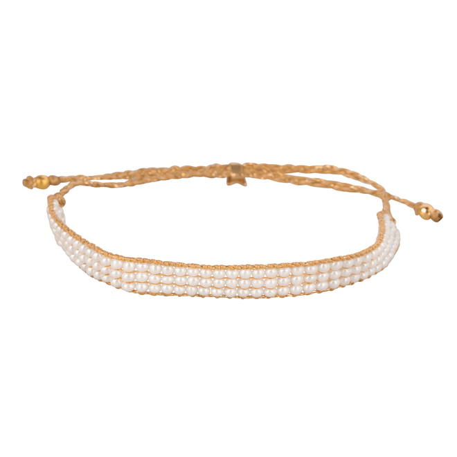 Three Rows Pearl Bracelet
