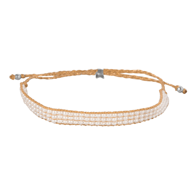 Three Rows Pearl Bracelet