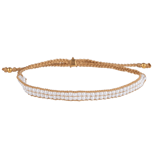 Two Rows Pearl Bracelet
