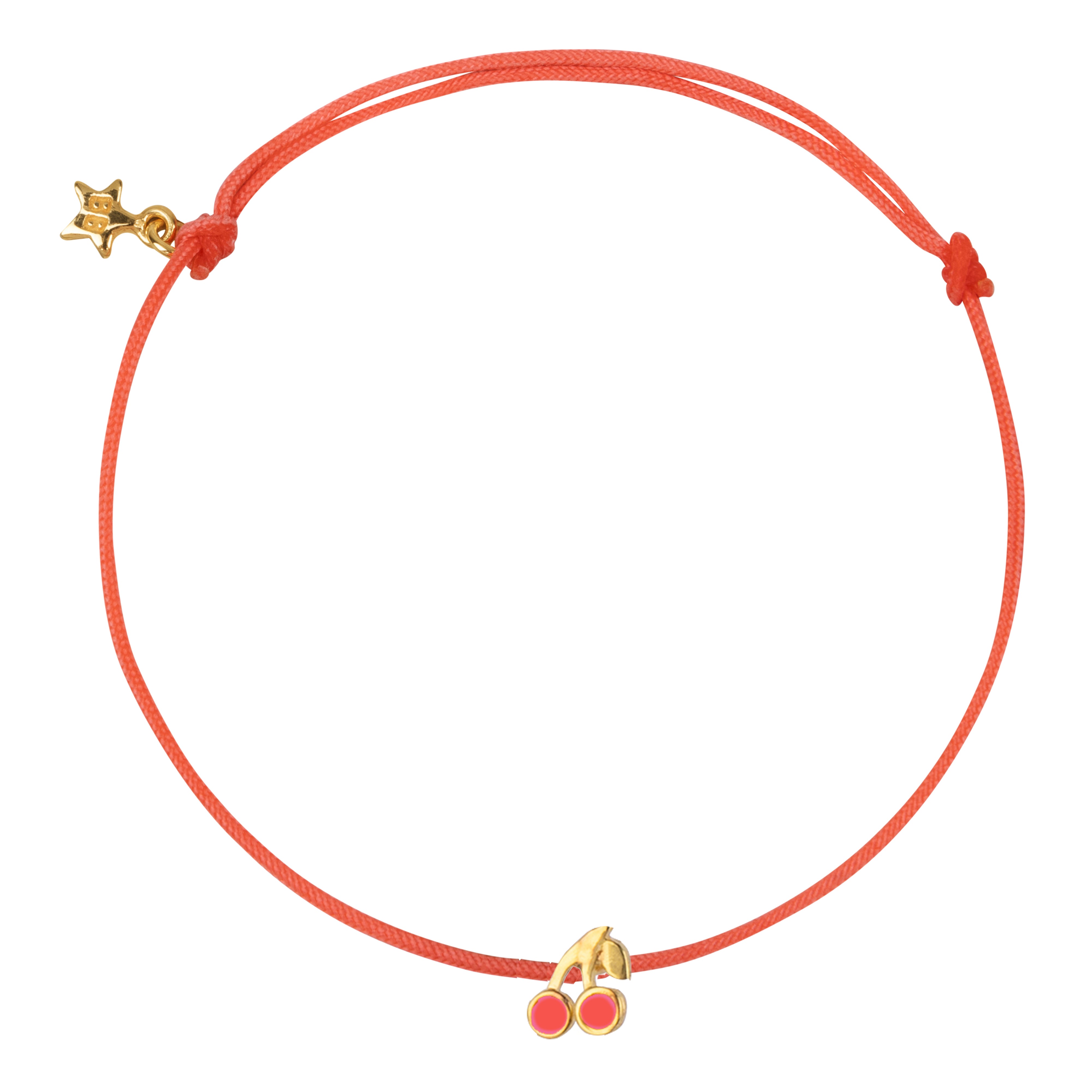 Cherry Pink Rope Bracelet Neon Pink Enamel – Betty Bogaers