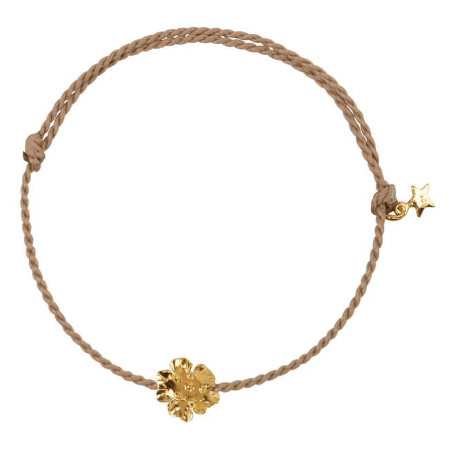 Medium Gevlochten Bloem Touw Armband