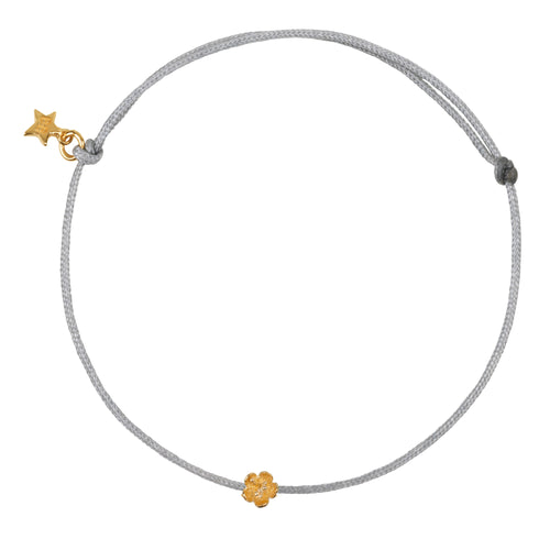 Mini Flower Rope Bracelet Blue Grey