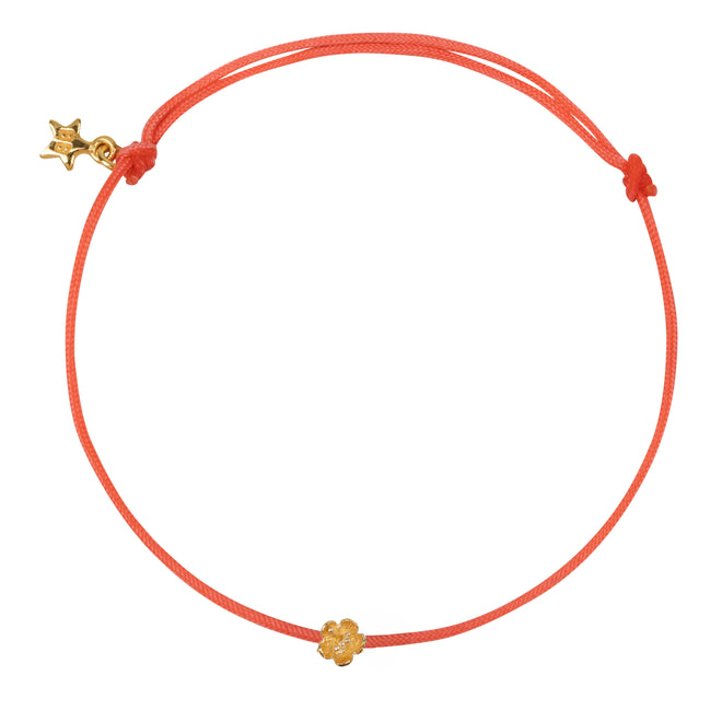 Mini Flower Rope Bracelet Pink