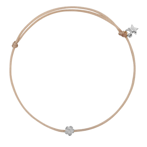 Mini Flower Rope Bracelet Beige