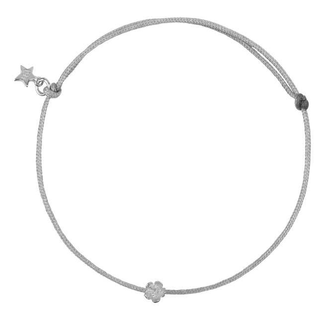 Mini Flower Rope Bracelet Blue Grey
