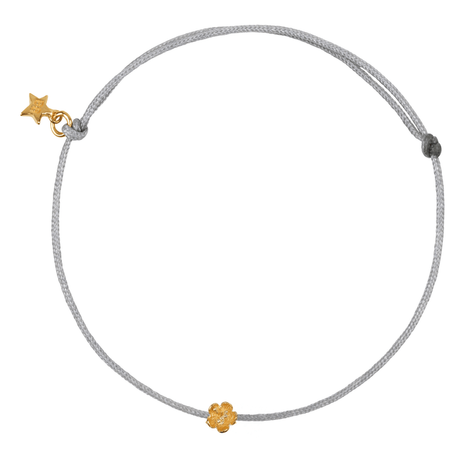 Mini Flower Rope Bracelet Blue Gray