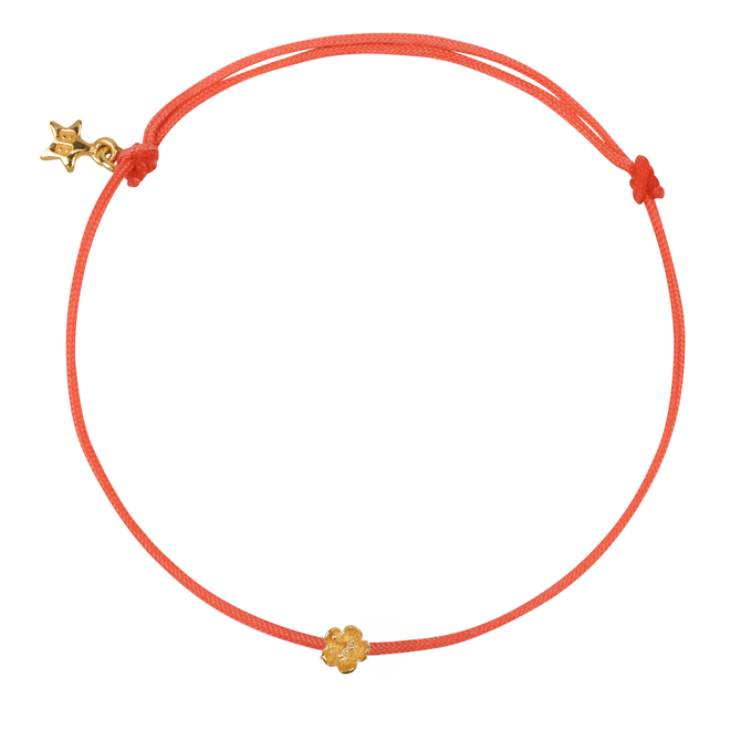 Mini Flower Rope Bracelet Pink