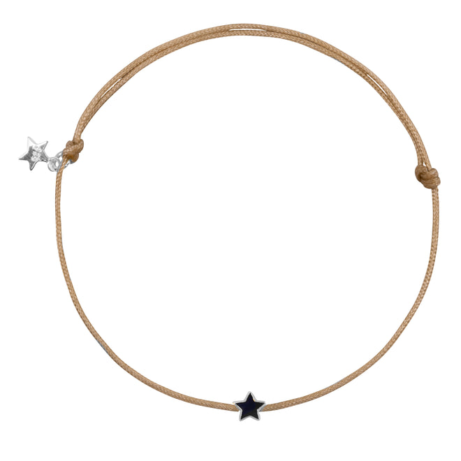 Star S Rope Bracelet Black