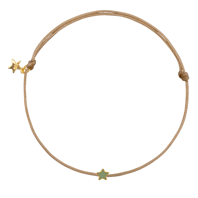 Star S Rope Bracelet Green