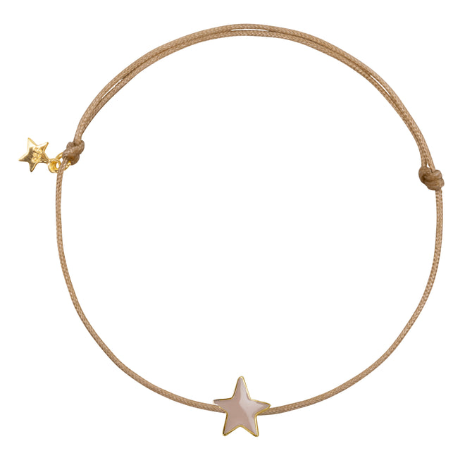 Star M Rope Bracelet Beige
