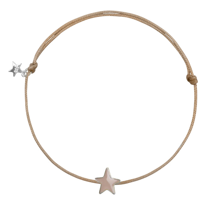 Star M Rope Bracelet Beige
