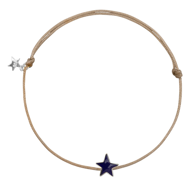 Star M Rope Bracelet Kobalt 
