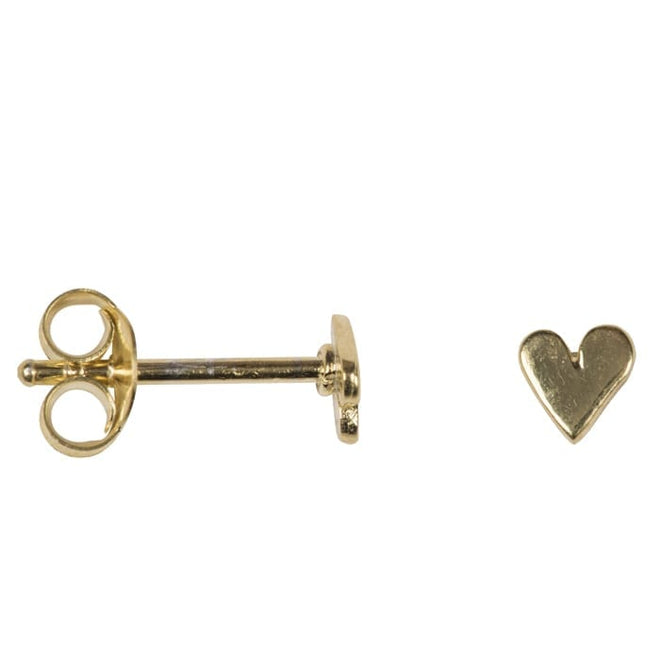 BETTY BOGAERS EARRING LITTLE THINGS E620 Gold Asymmetric Heart Stud Earring Small 24,95