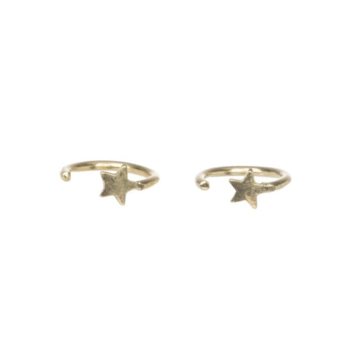 BETTY BOGAERS EARRING LITTLE THINGS E622 Gold Mini Ring Star Earring 34,95