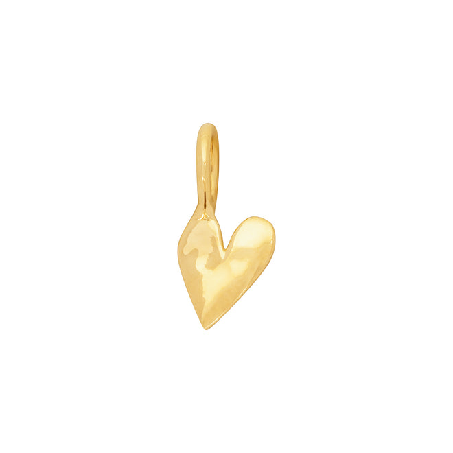 Charm Hammered Heart