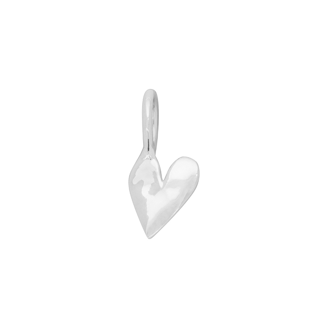 Charm Hammered Heart