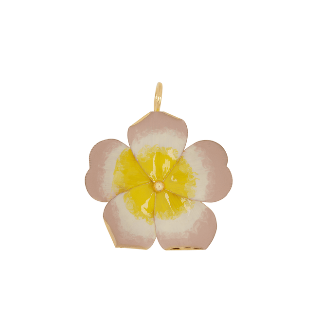 Charm Flower Brass Yellow