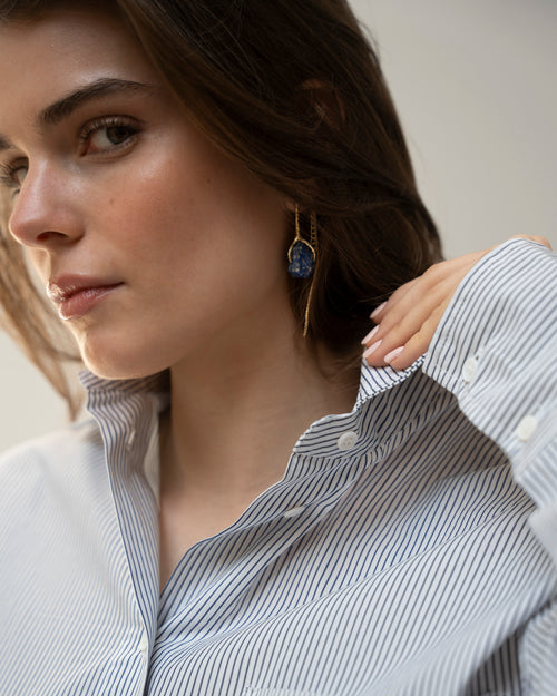Claw Stud Lapis Lazuli Earring (single)