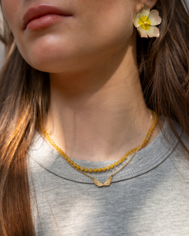 Hammered Wing Necklace