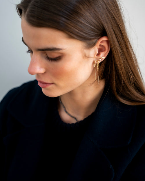 Croissant Stud Earring