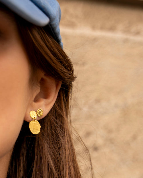 Ten Cent Double Stud Earring 