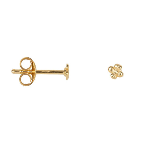 E2039 Gold EARRING Dotted Mini Flower Stud Earring Gold Plated 24,95 euro
