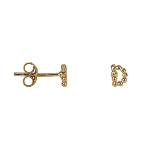 E2082 Gold Letter D Letter Stud D Earring Gold Plated 24,95