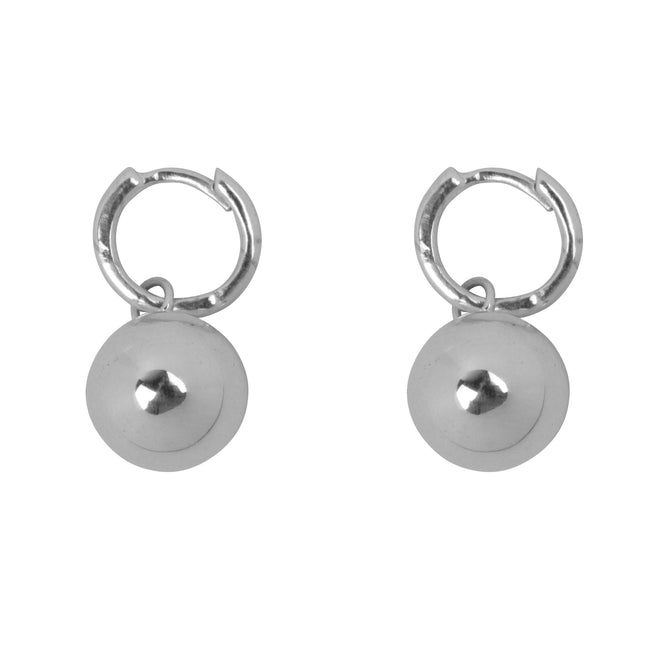 Small Hoop Ball Earring