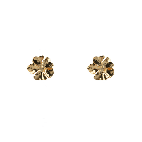 Medium Folded Flower Stud Earring