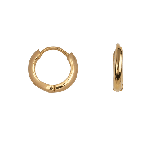 Plain Small Thick Hoop Earring