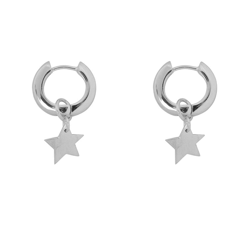 Thick Small Hoop with Star