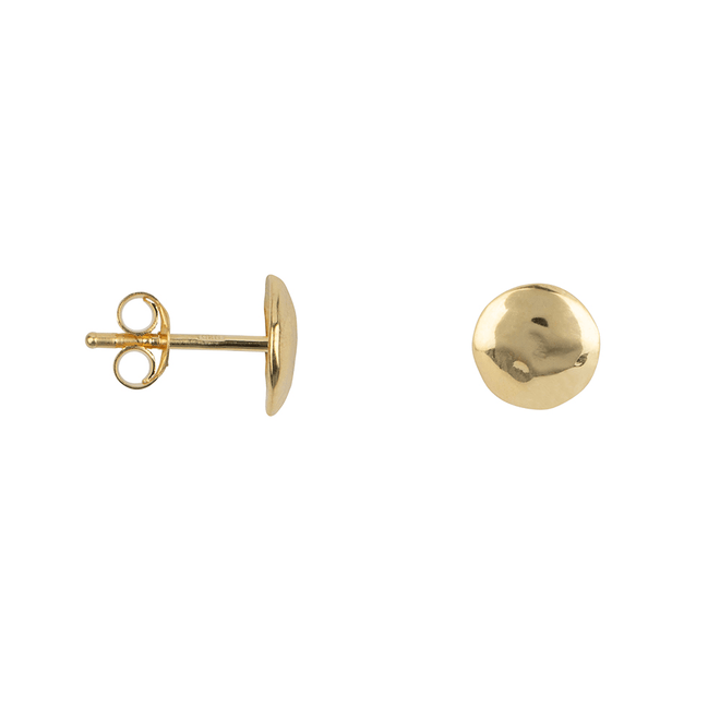 Hammered Small Dot Stud Earring