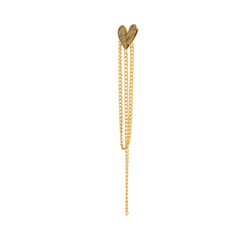 Heart Chain Stud Earring (one piece)