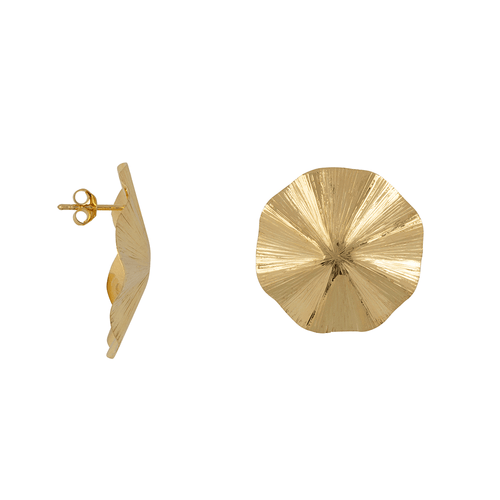 Ribbed Umbrella Stud Earring
