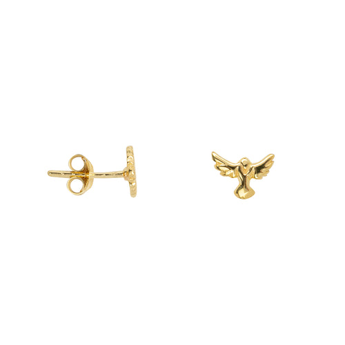 Mini Angel Wings Stud Earring