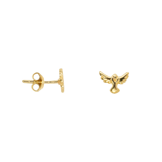 Mini Angel Wings Stud Earring